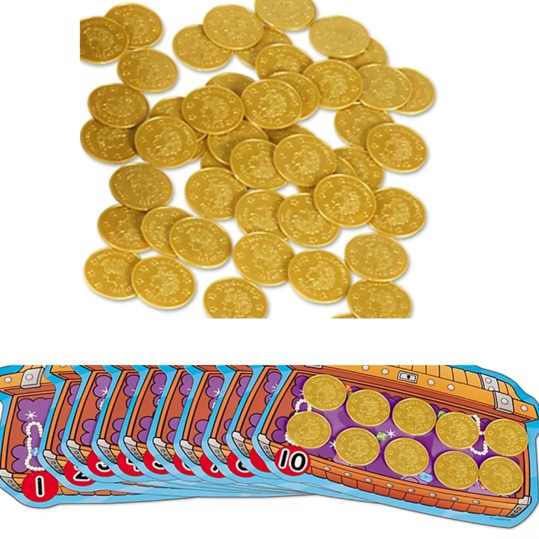 Age 4+ Lakeshore Learning Treasure Chest Counting Box