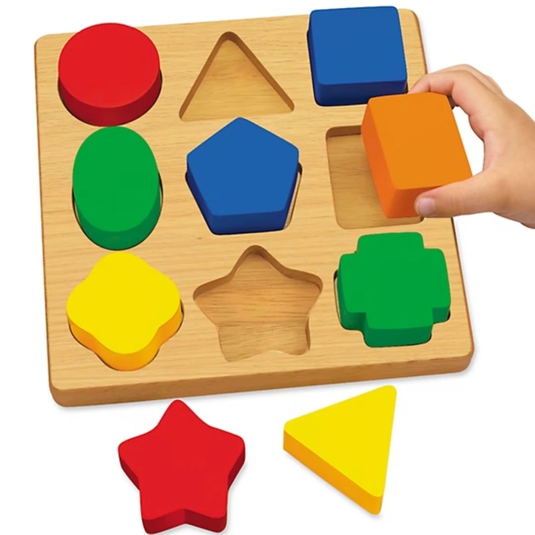 Age 12 months + Lakeshore Learning Simple Shapes Puzzle Board