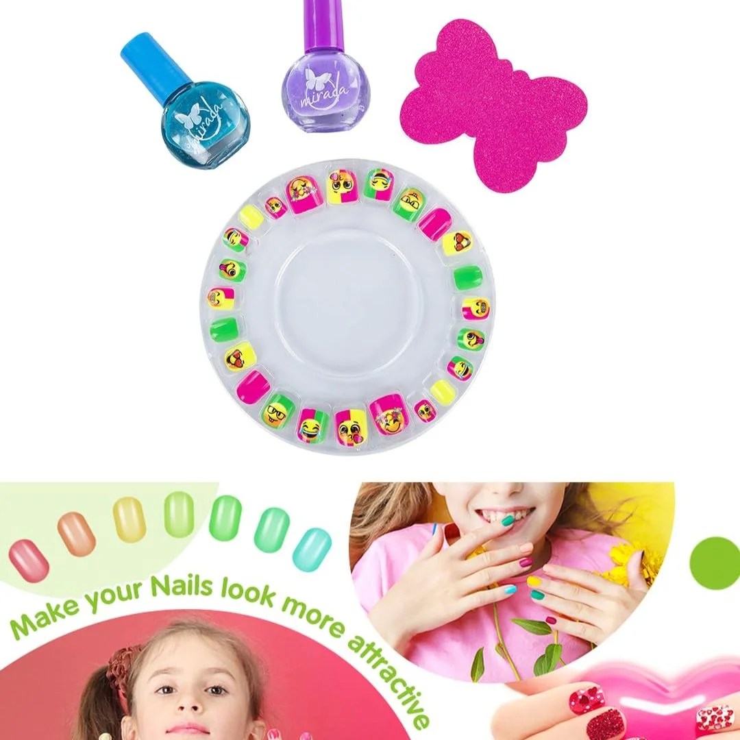 Age 6+ Mirada Stylish Nails Love (Multi-color)