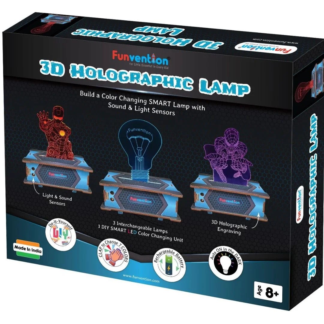 Age 8+ Funvention 3D Holographic Lamp