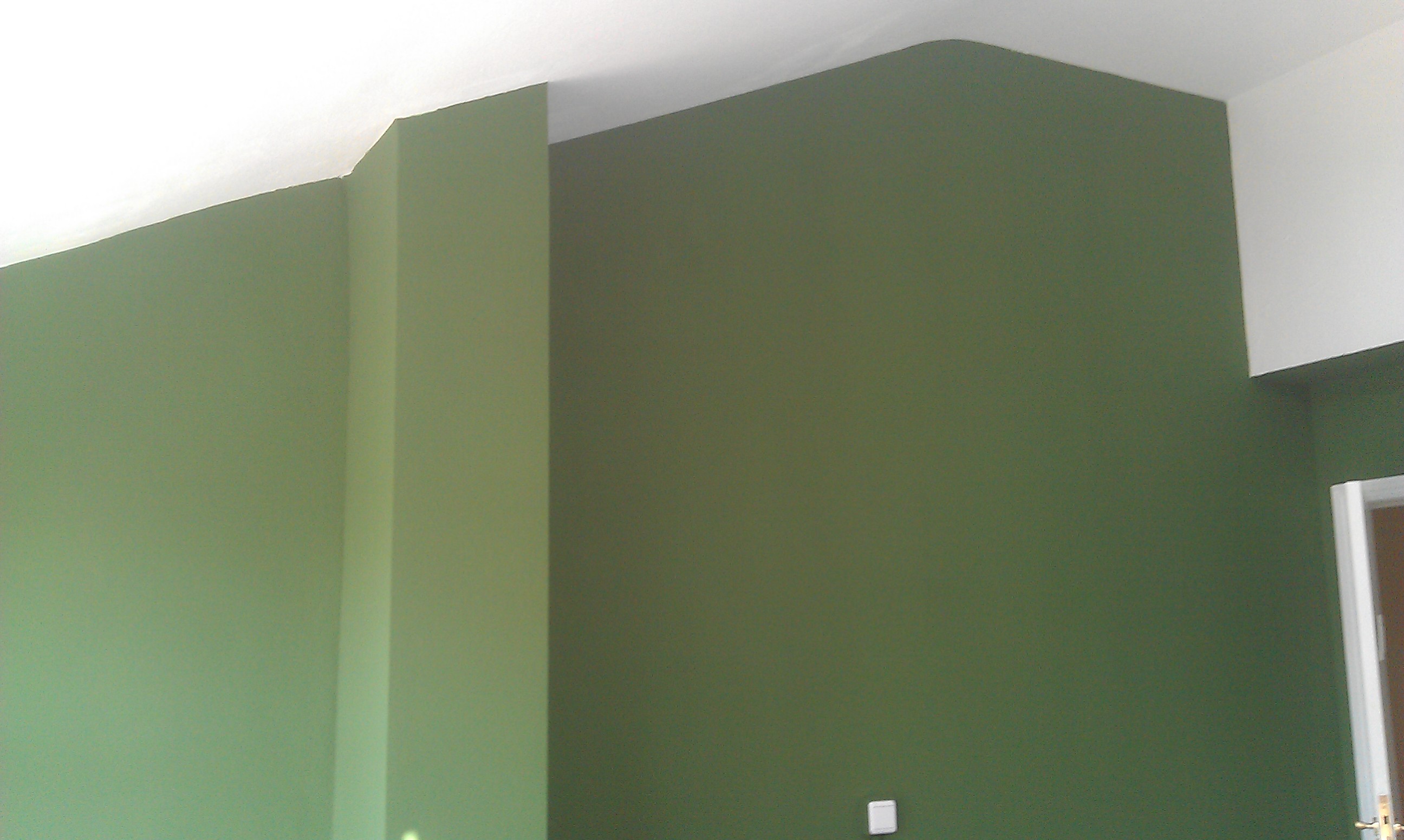 Pintura en verde, detalles