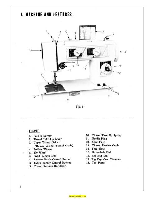 Morse 5300 sewing machine instruction manual