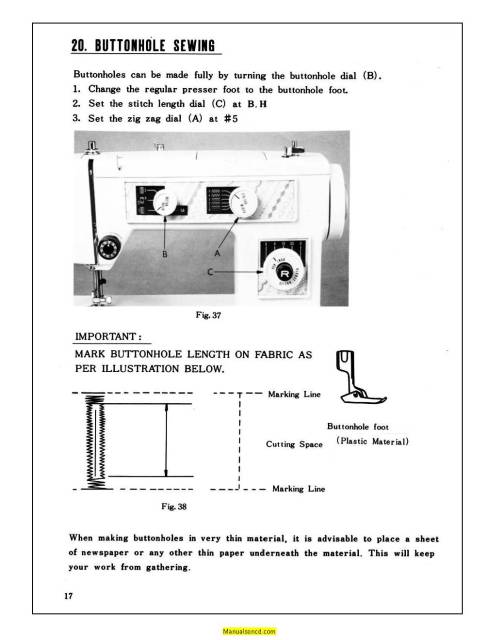 Morse 5300 sewing machine instruction manual