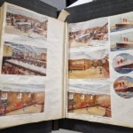 Cunard postcard album – Student volunteer