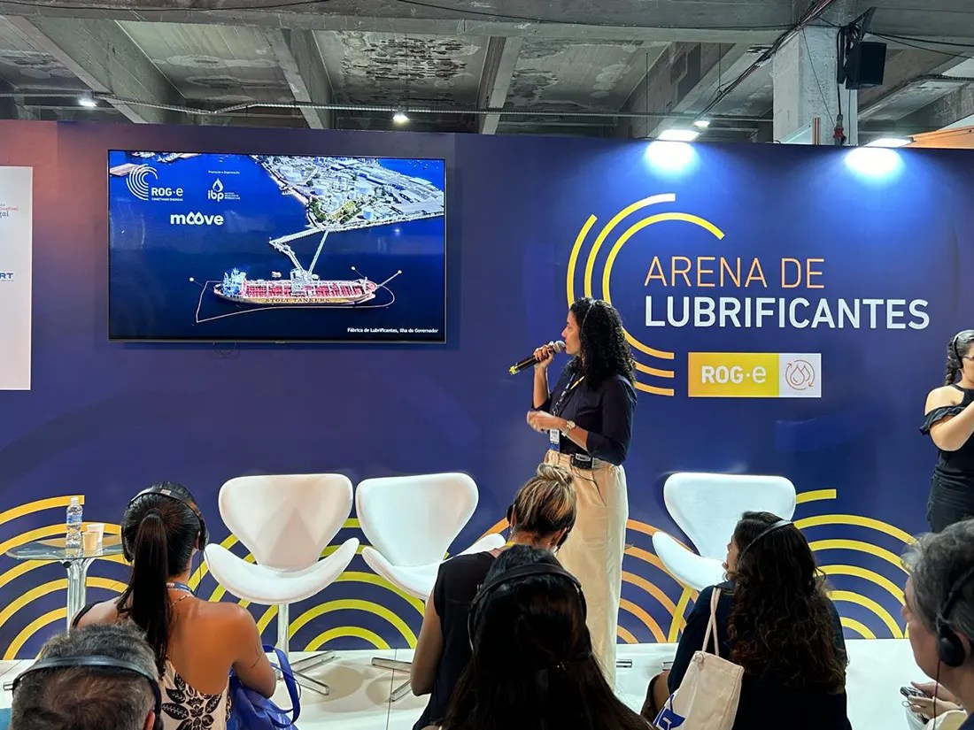 Com stand temático e palestra sobre ESG e circularidade, lubrificantes Mobil™ inauguraram espaço para a indústria do setor no ROG-e 2024