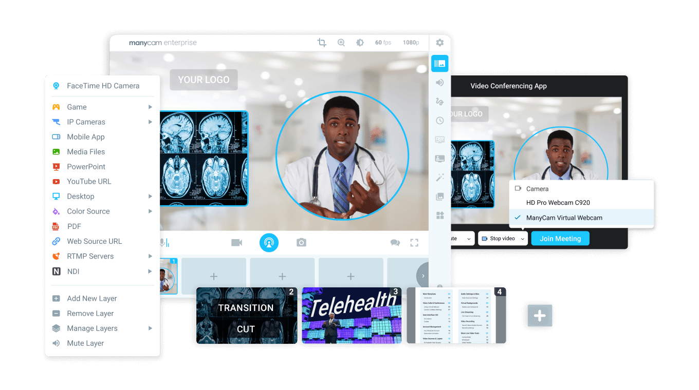 Manycam Live Video Software Virtual Webcam
