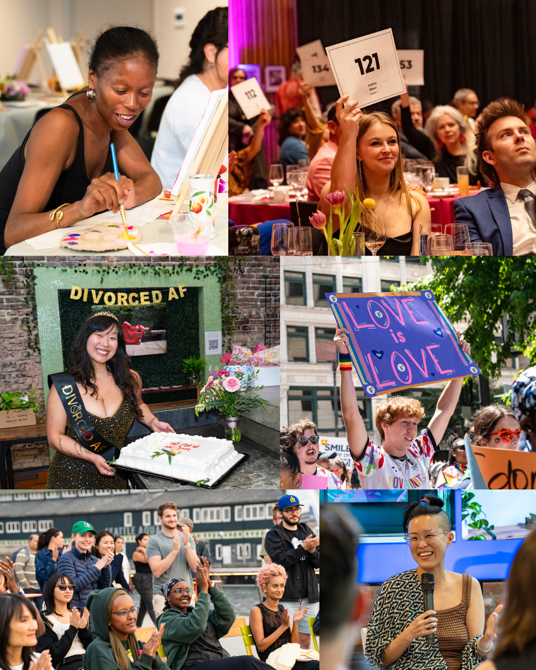 Collaged image of event photography