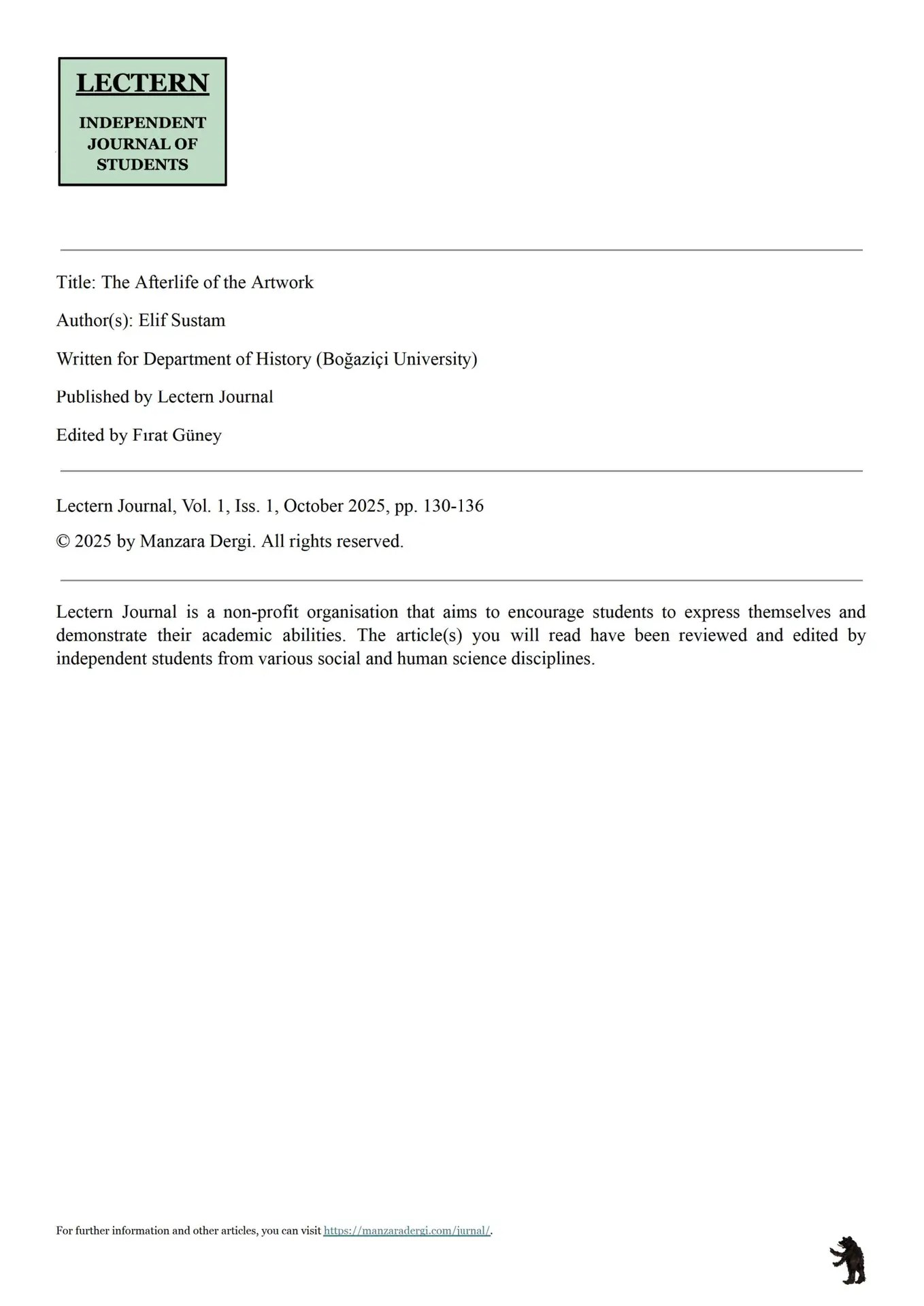 The Afterlife of the Artwork