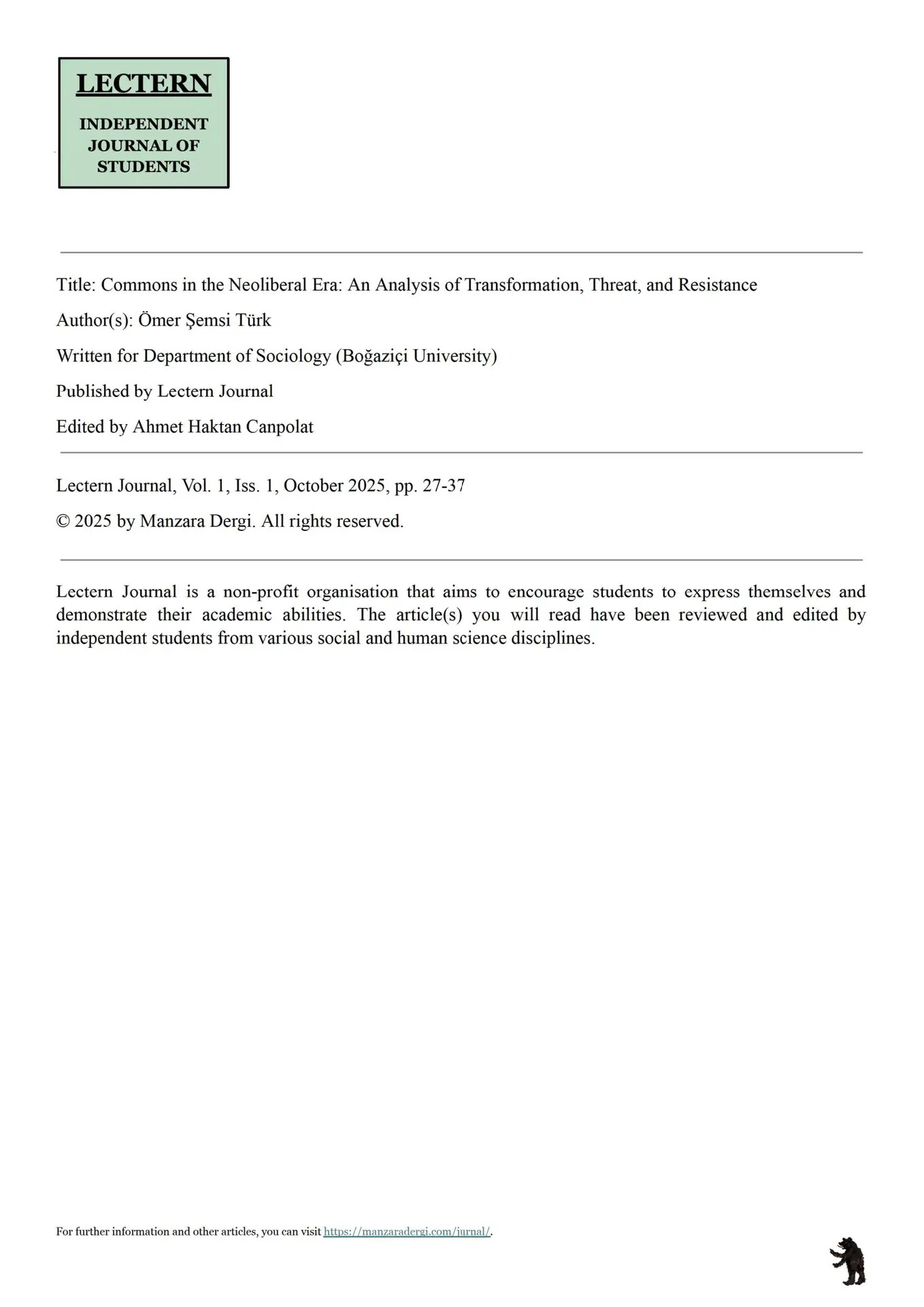 Commons in the Neoliberal Era: An Analysis of Transformation, Threat, and Resistance
