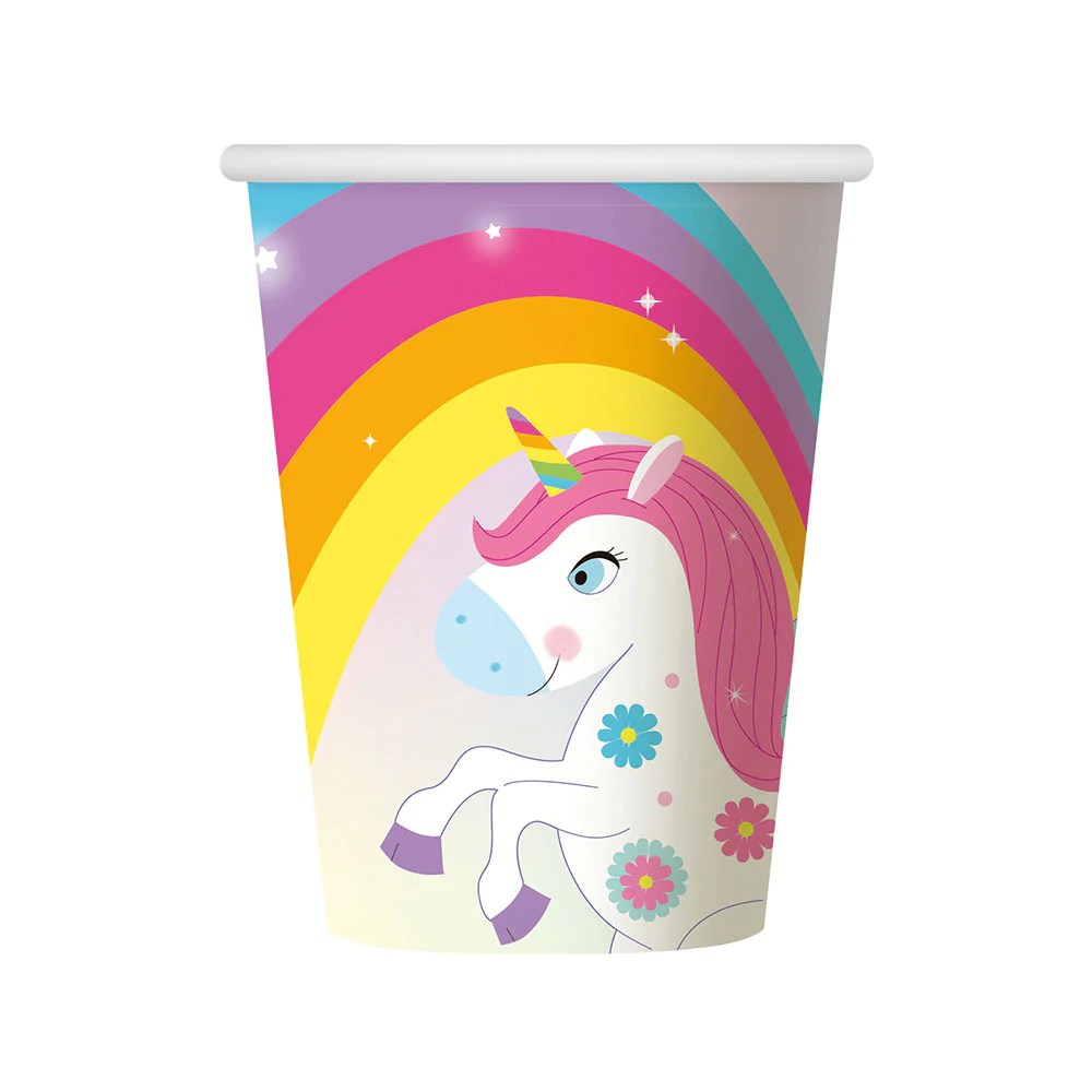 VASOS X 6 UNICORNIO