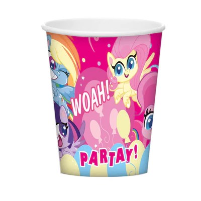 VASOS X 6 MY LITLE PONY