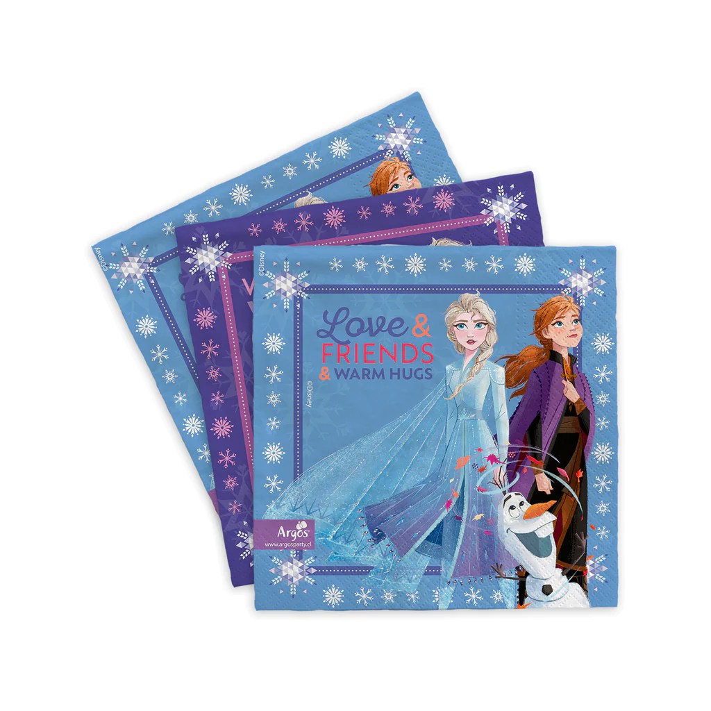 SERVILLETAS FROZEN 12 UNIDADES