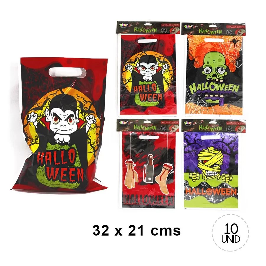 SET BOLSA DULCES Halloween X 10 UN