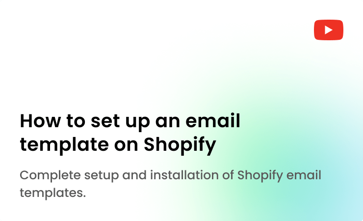 Shopify Notification Email Templates - Artistic Colorful Design - High Resolution