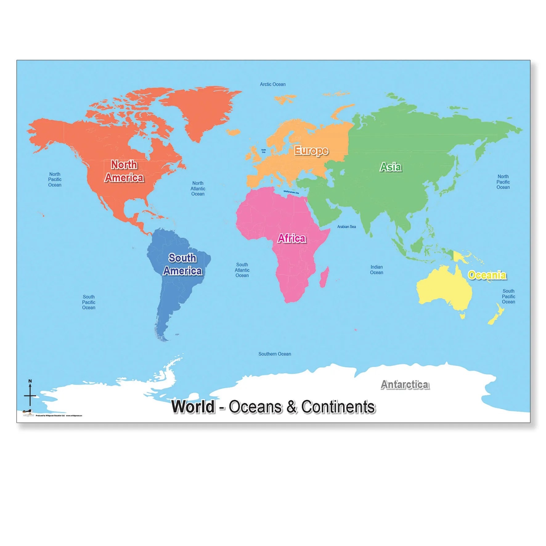 Continents And Oceans Printable Map USA Map Printable Printable Continents And Oceans Map 13 