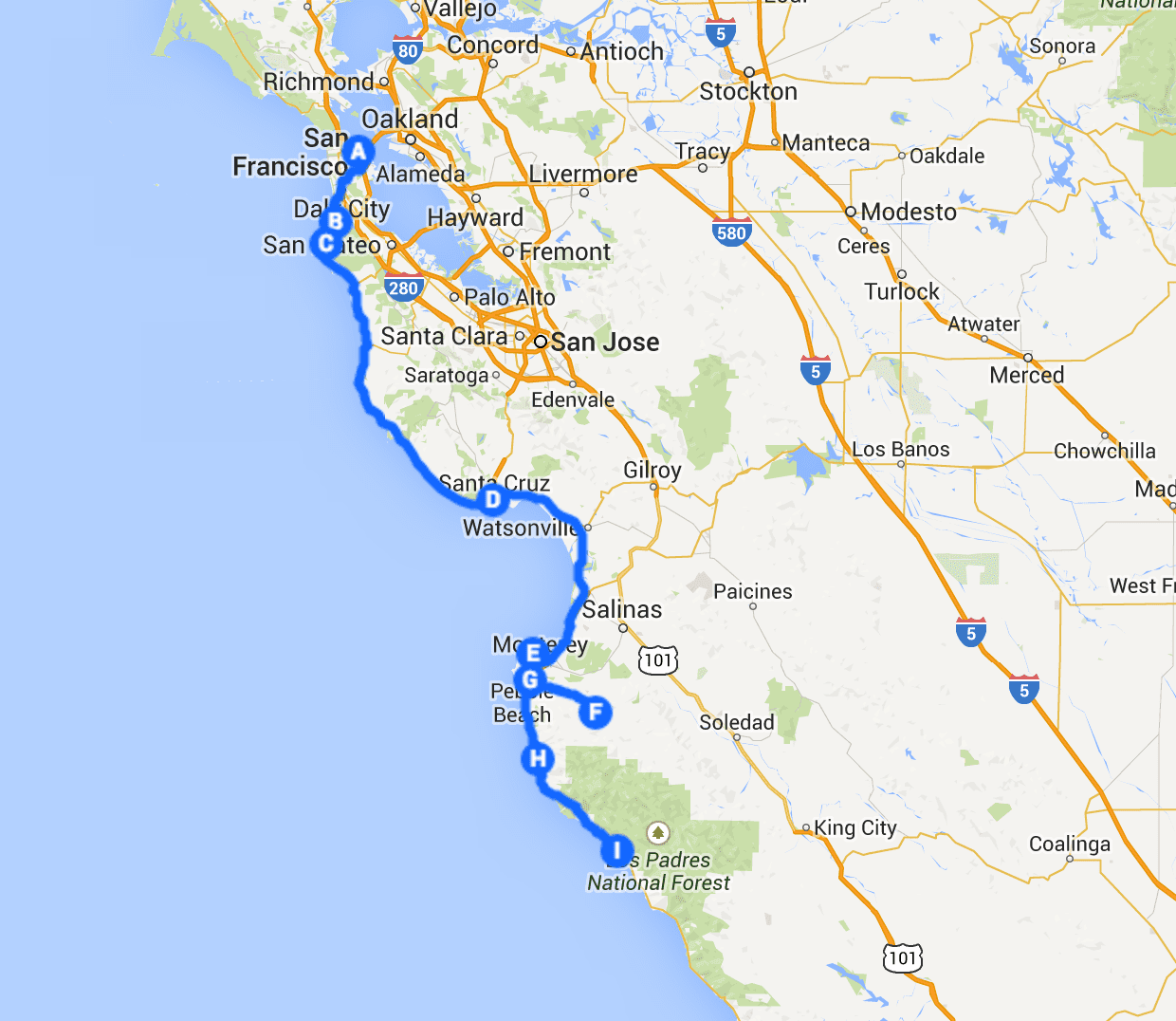 Printable Pacific Coast Highway Map Map Printable Printable Pacific Coast Highway Map 