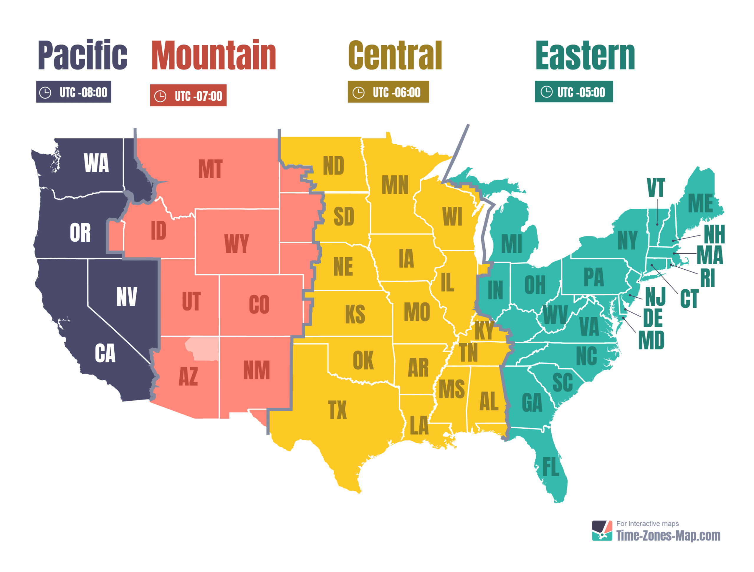 Time Zone Map USA Printable Map Printable Time Zone Map Usa Printable Use Edu Pl Scaled 