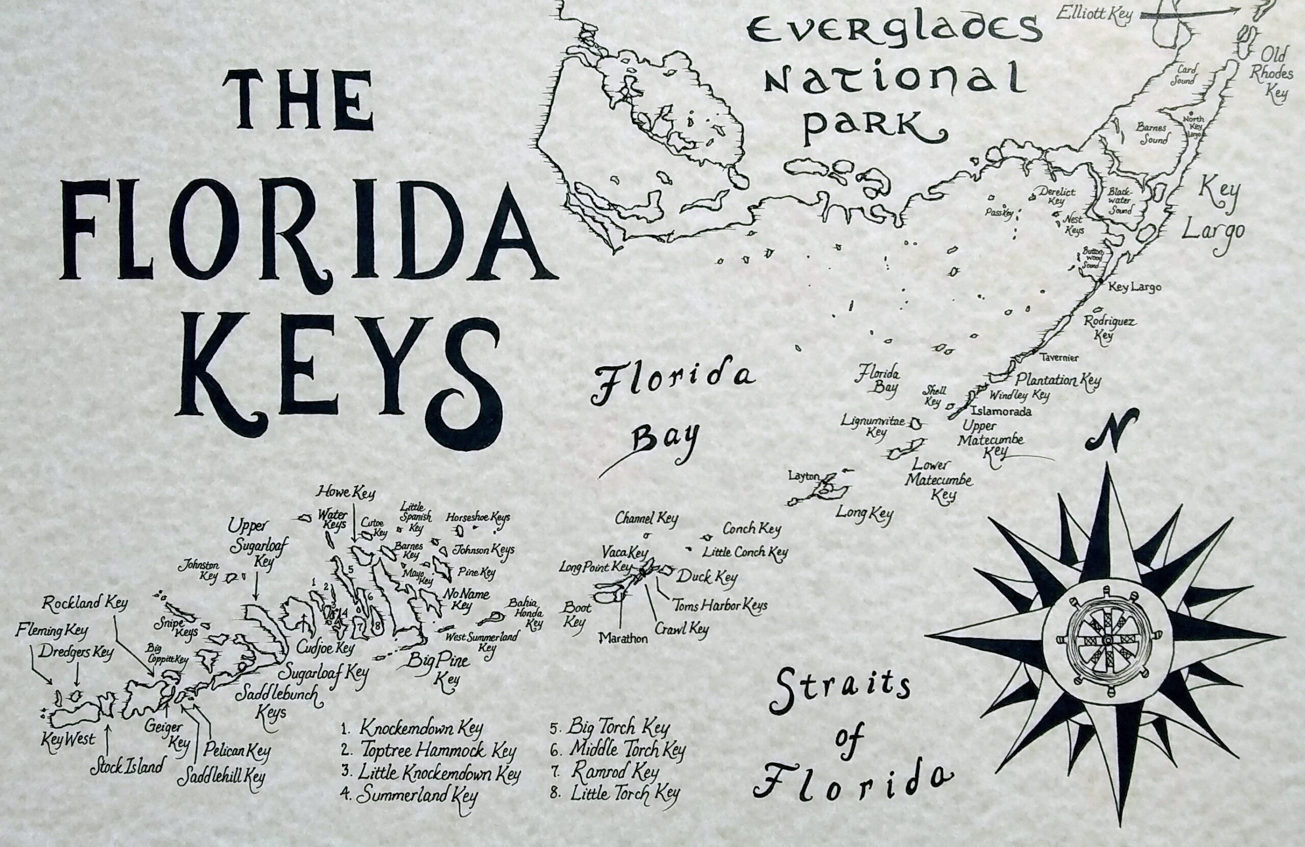 Printable Florida Keys Map Free Printable Map Florida Keys Map Etsy 3 Scaled 