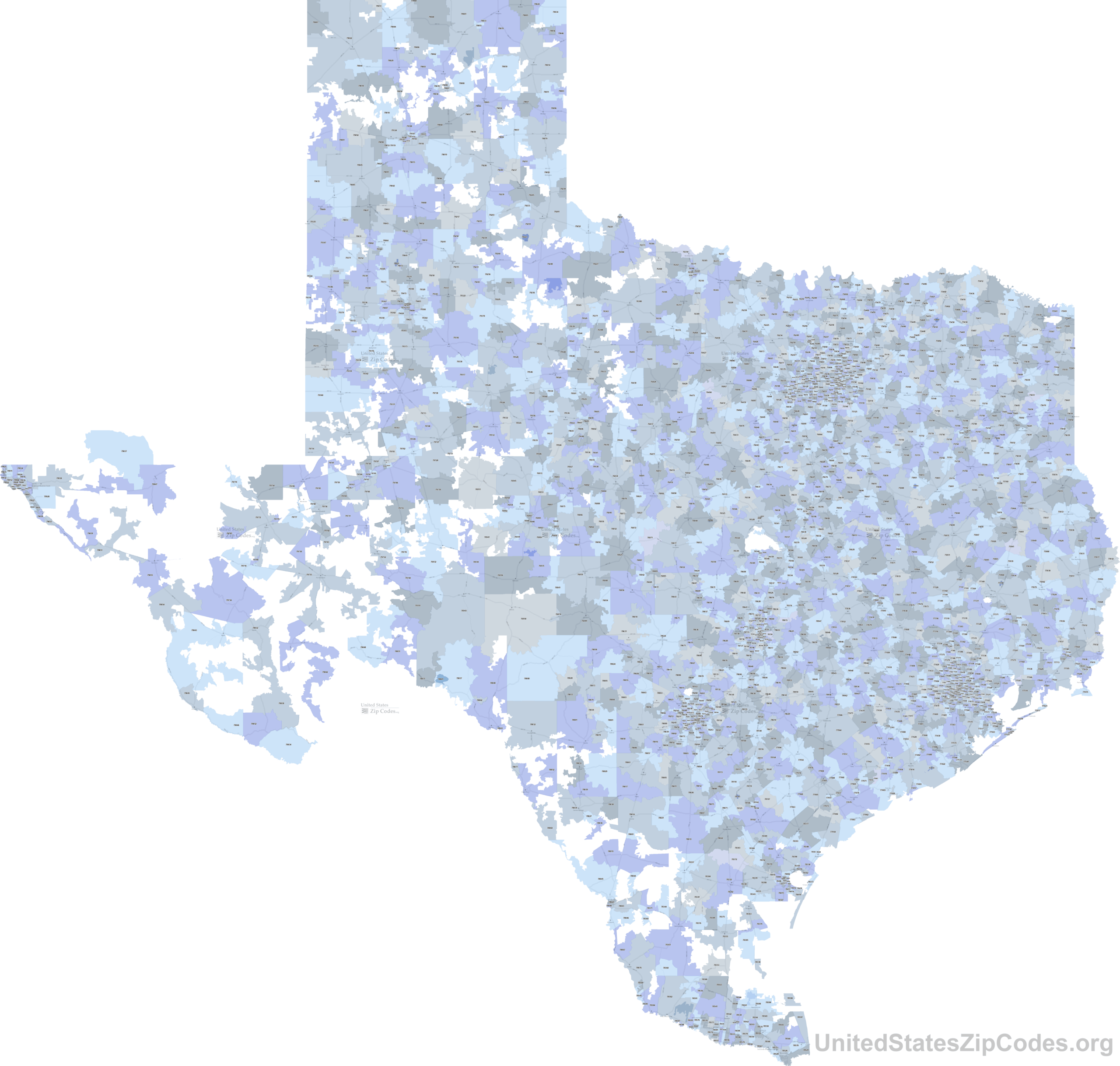 Texas Zip Code Map Printable Free Map Printable Printable Zip Code Maps Free Download Scaled 