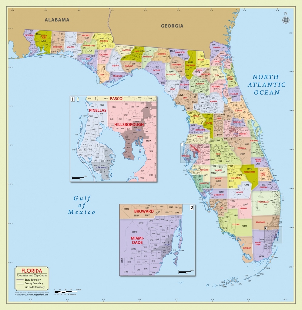 Printable Florida Zip Code Map Free Maps.