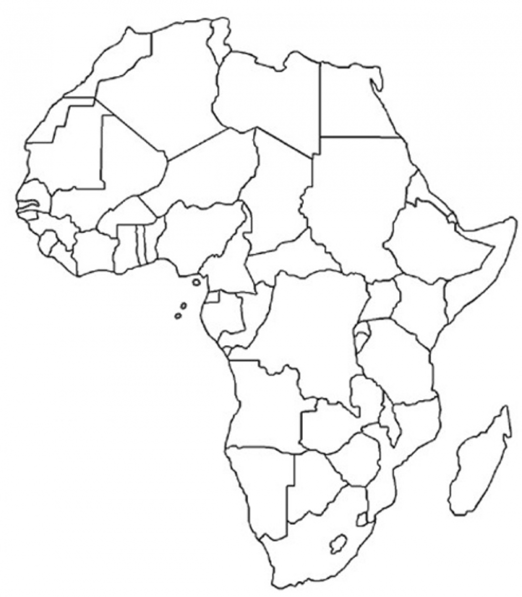 Africa Blank Map Printable Printable US Map Printable Blank Africa Map 1 