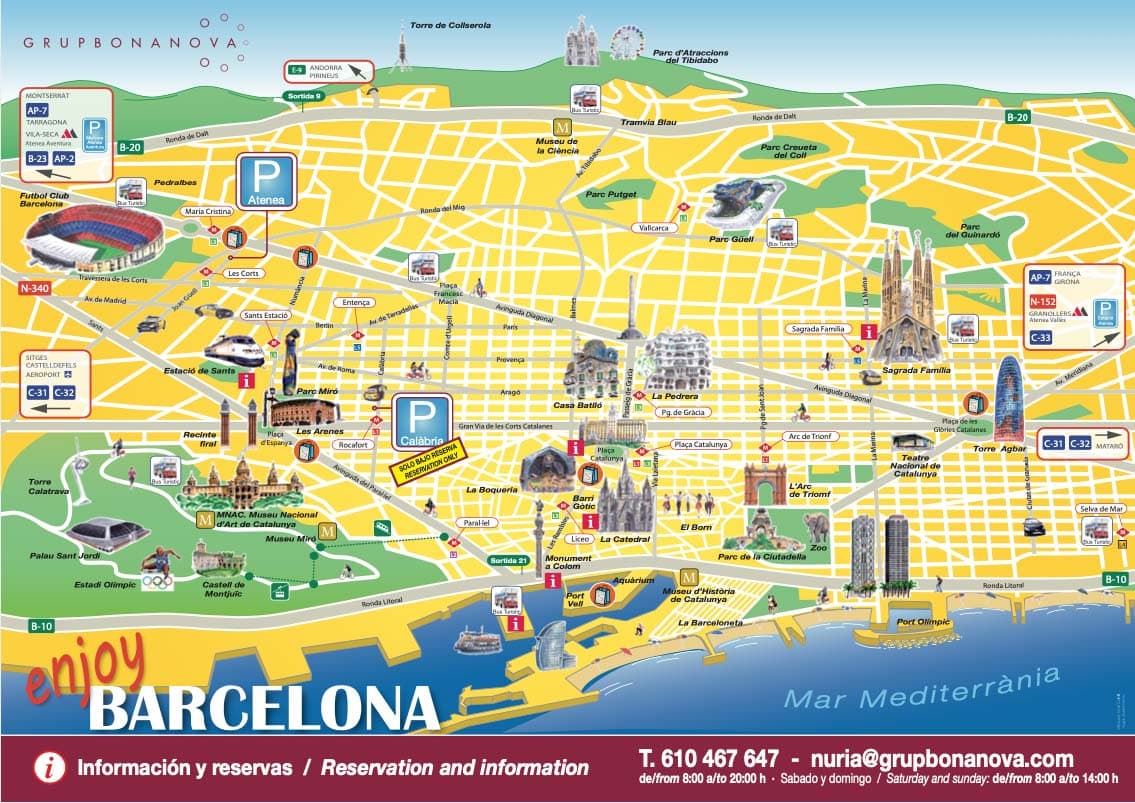 Mapa Tur Stico De Barcelona 2026 Mapa Turistico Com Mapa Turistico Barcelona Descargar 
