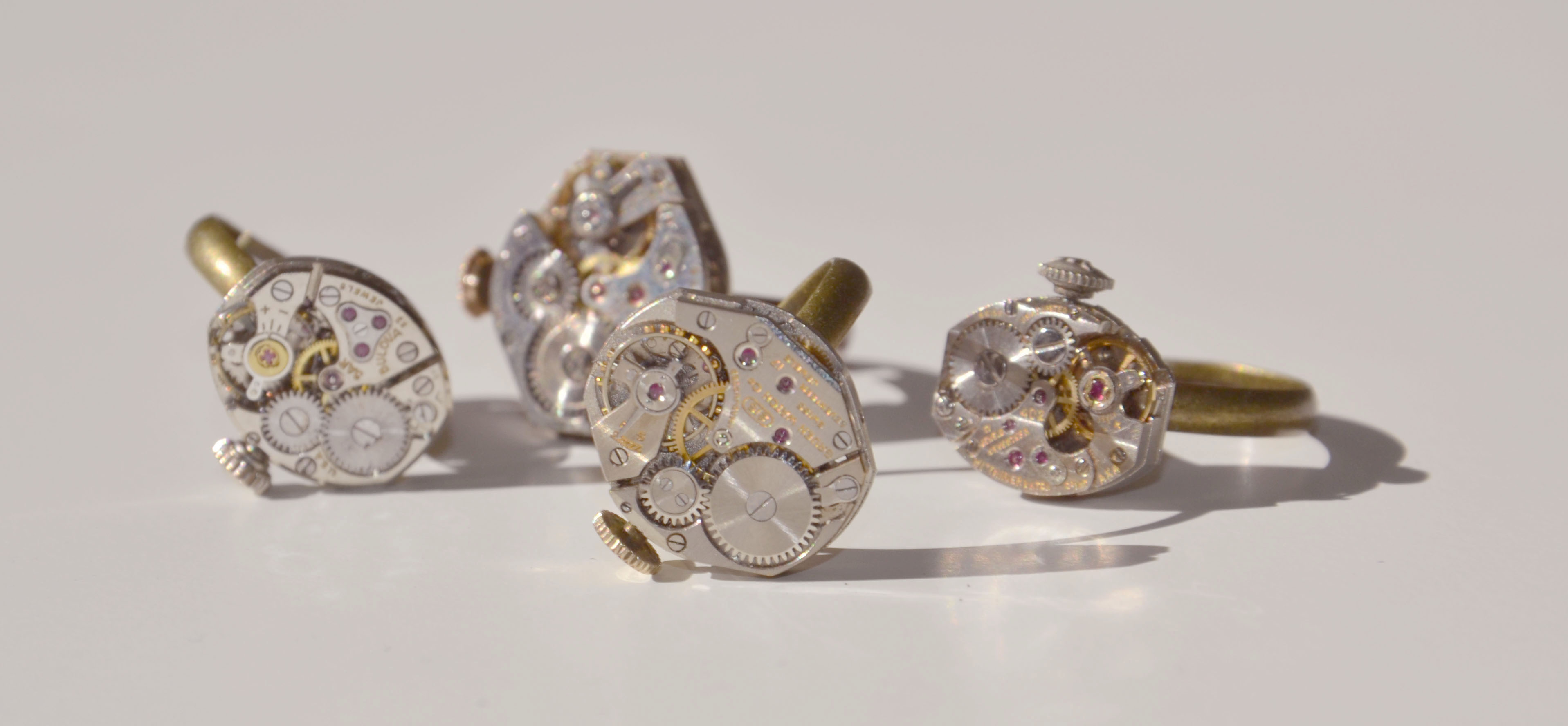 old watches become unique adjustable rings