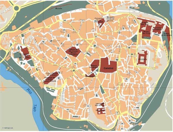 Plano de ciudad, mapa de carretera y mapa turístico ciudad rodrigo, con los hoteles, los lugares turísticos y los . Mapa Toledo Vectorial. Formatos Vector Freehand