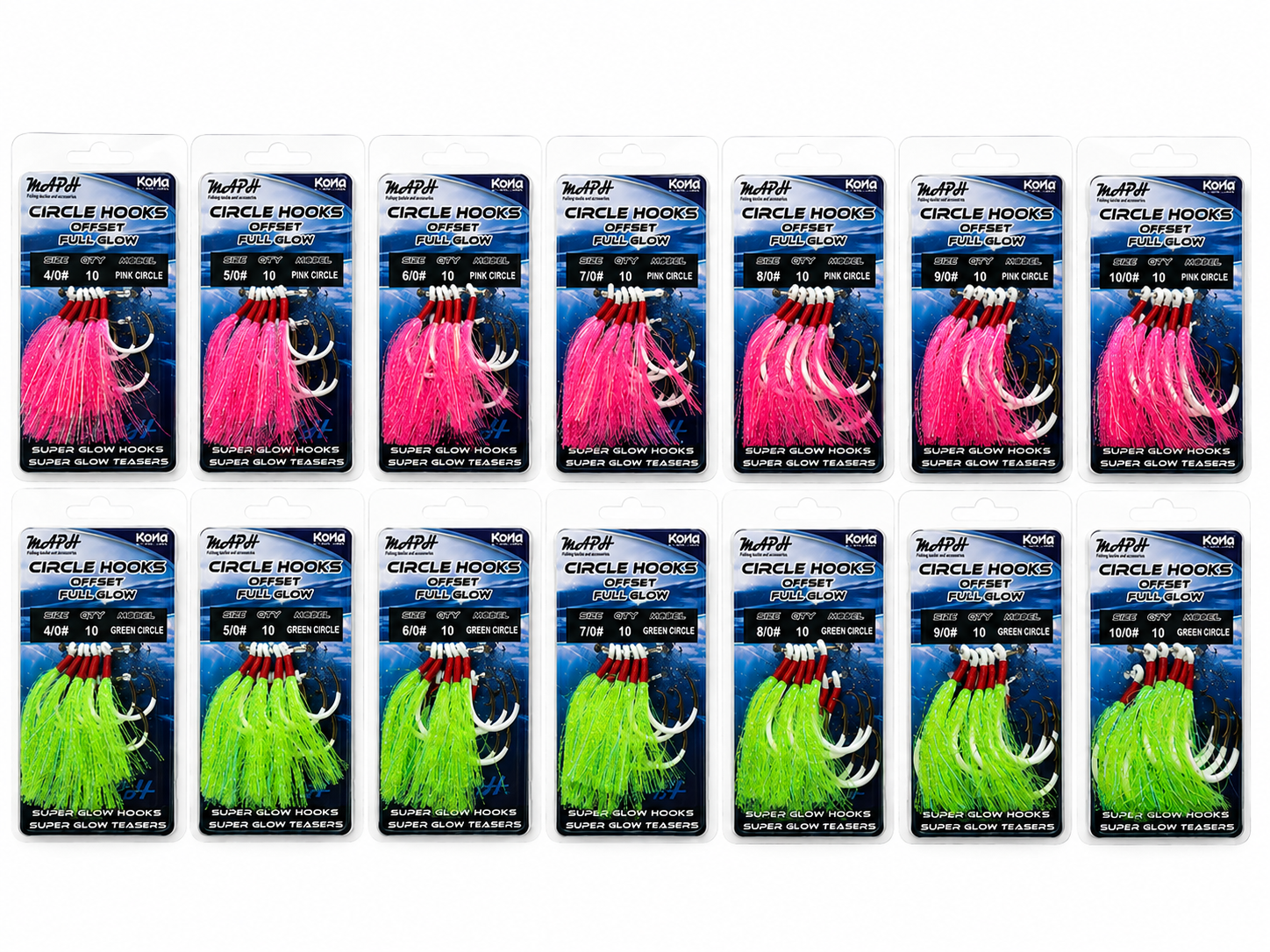 Kona Full Glow Flasher Circle Hooks
