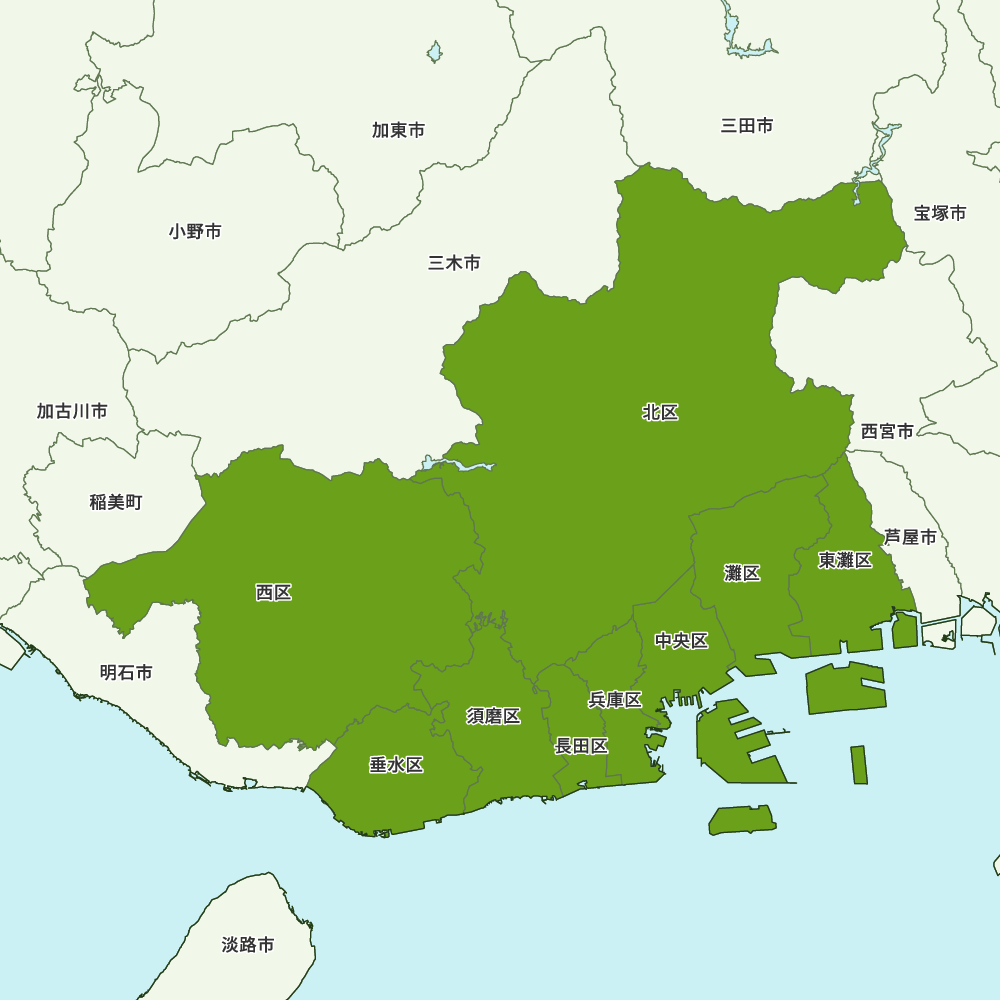 神戸市地図, 神戸市 仮換地図