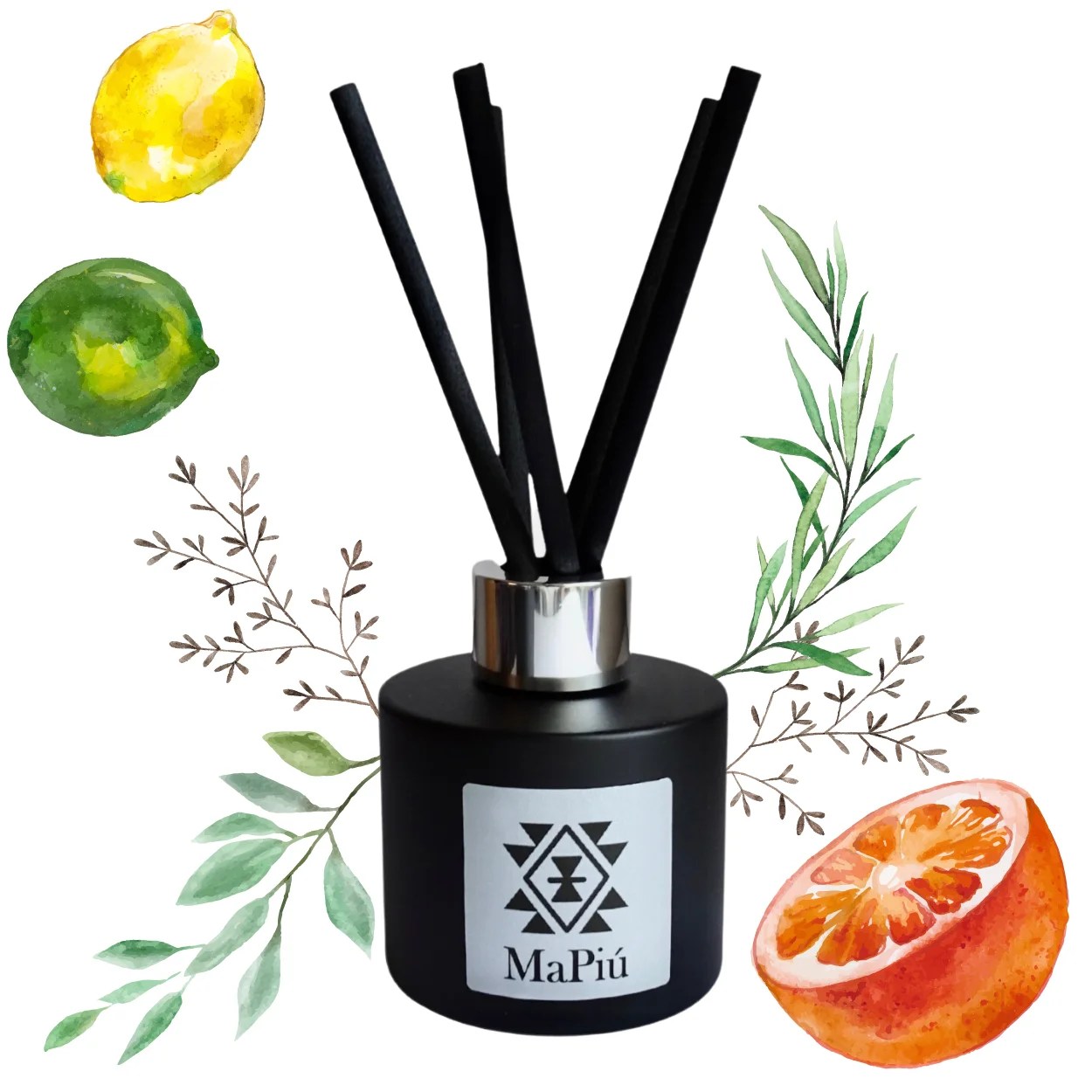 reed diffusers vegan, breeze, revitalizing and refreshing fragrance, lemon, orange, bergamot, mint, spring and summer scent.