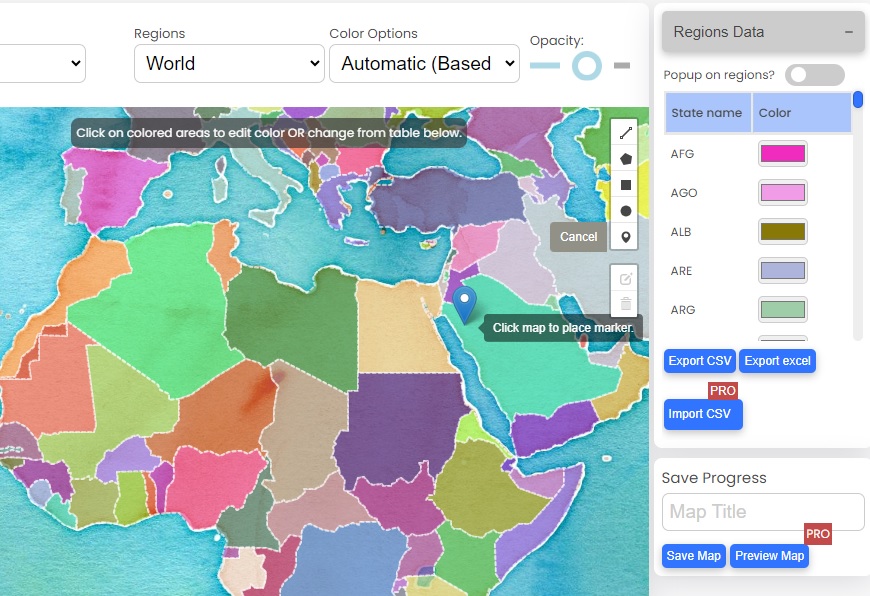 Create Interactive Maps With Pins Build Custom World City Location Drag 