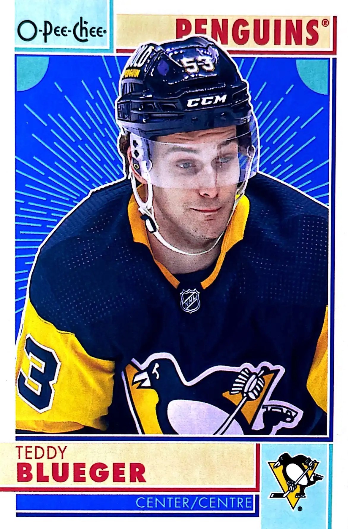 Teddy Blueger 2022-23 O-Pee-Chee Hockey Retro #287