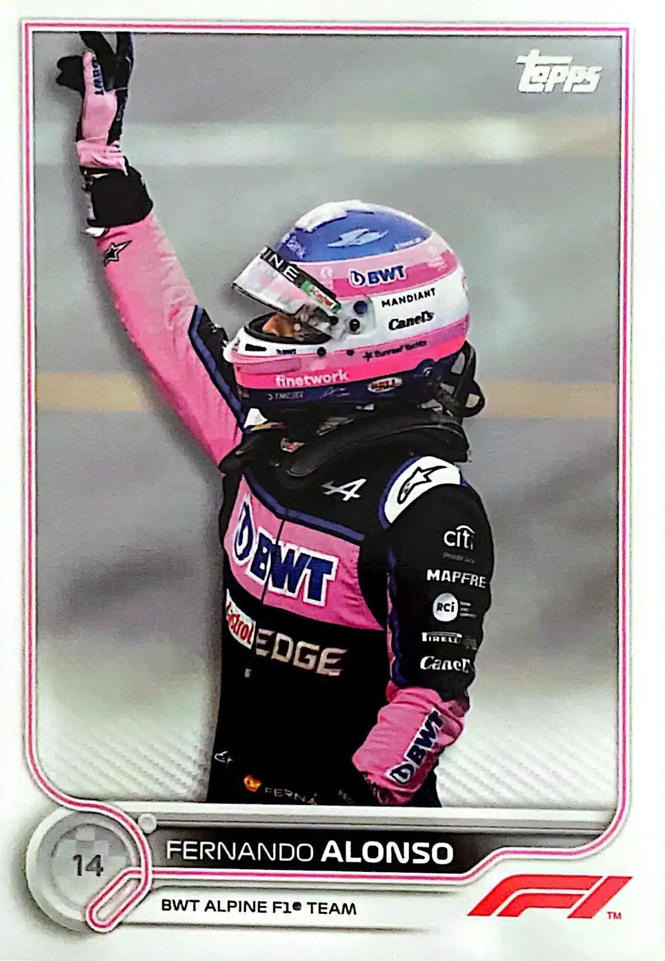 Fernando Alonso - F1 Drivers 2022 Topps Formula 1 Racing Base #14
