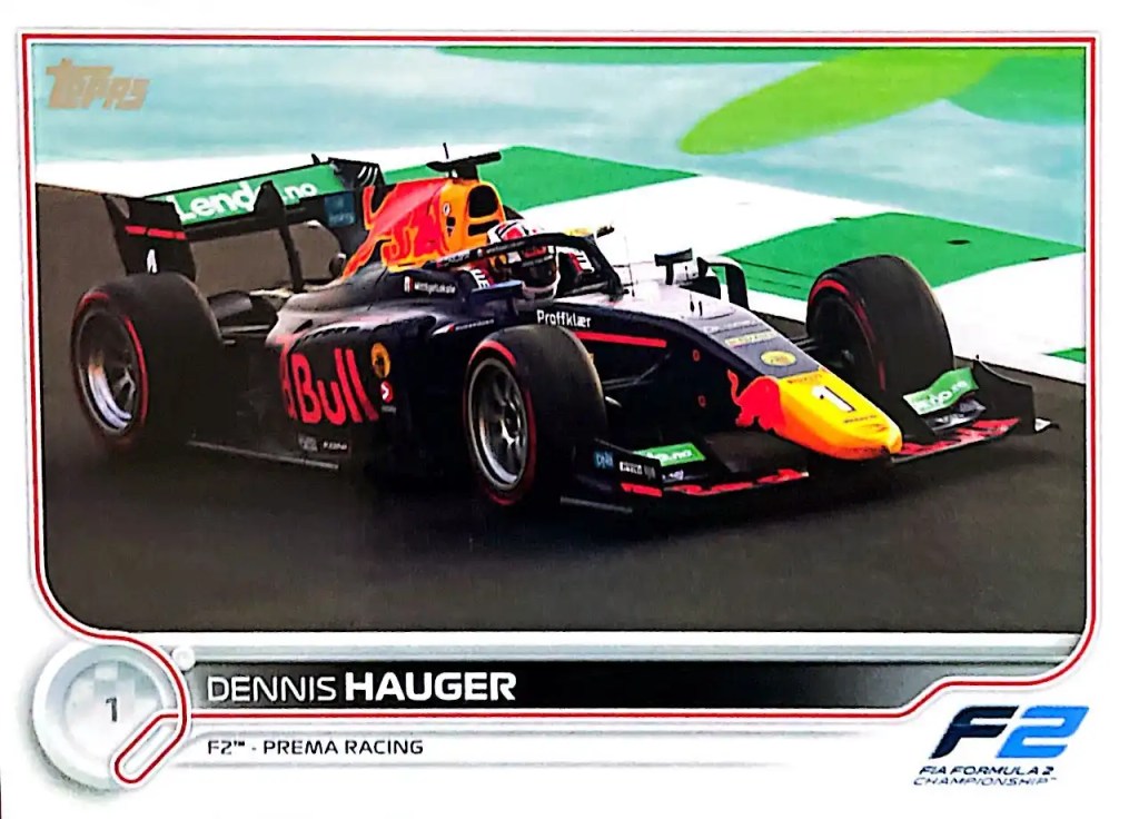 Dennis Hauger - F2 Cars 2022 Topps Formula 1 Racing Base #129