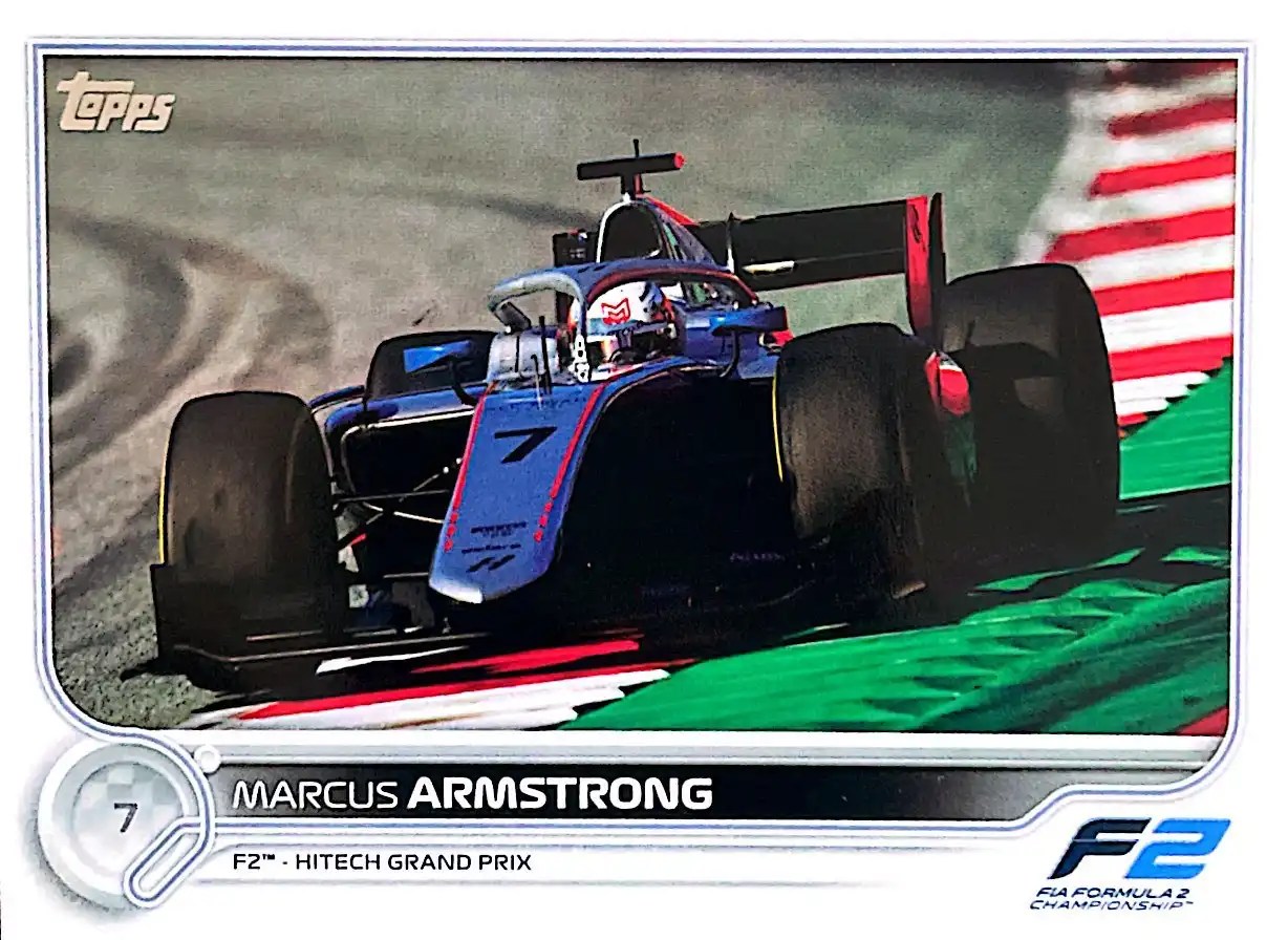 Marcus Armstrong - F2 Cars 2022 Topps Formula 1 Racing Base #136
