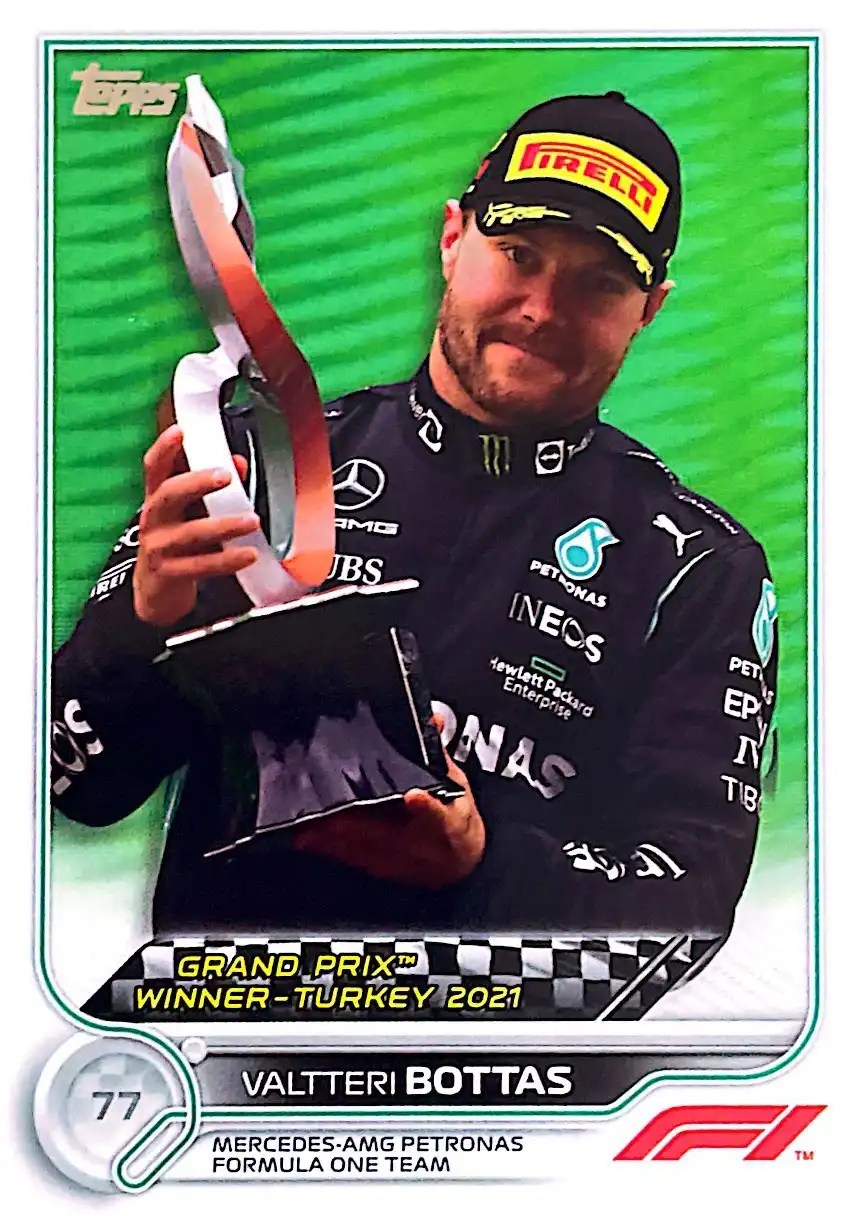 Valtteri Bottas - Grand Prix Winners 2022 Topps Formula 1 Racing Base #166