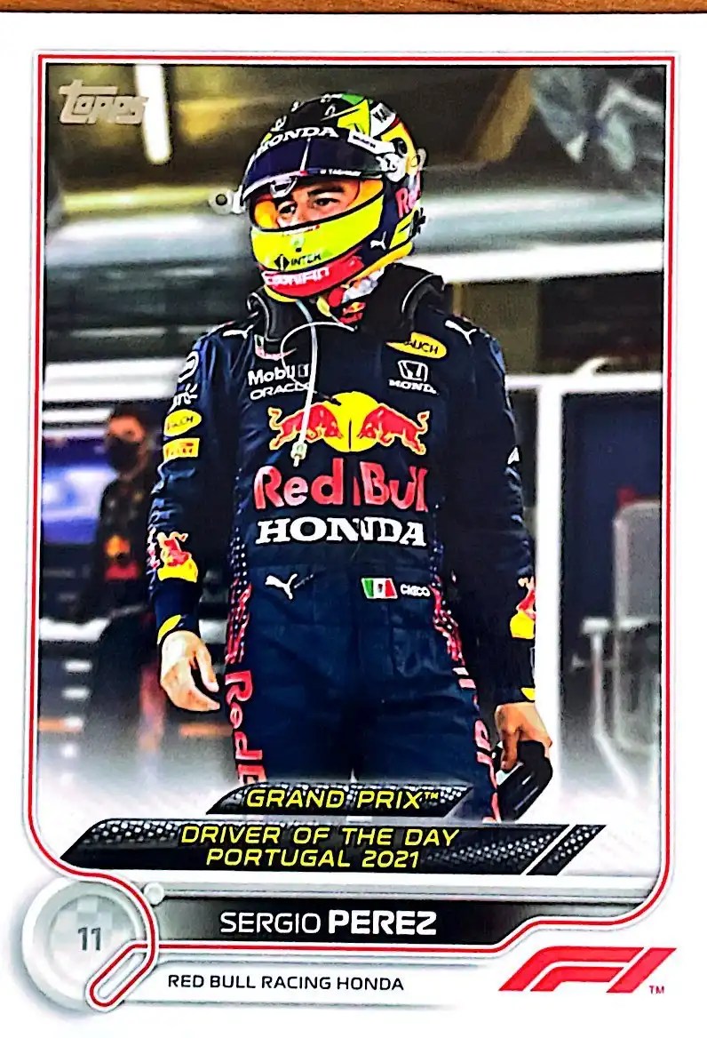 Sergio Perez - Grand Prix Driver of the Day 2022 Topps Formula 1 Racing Base #175