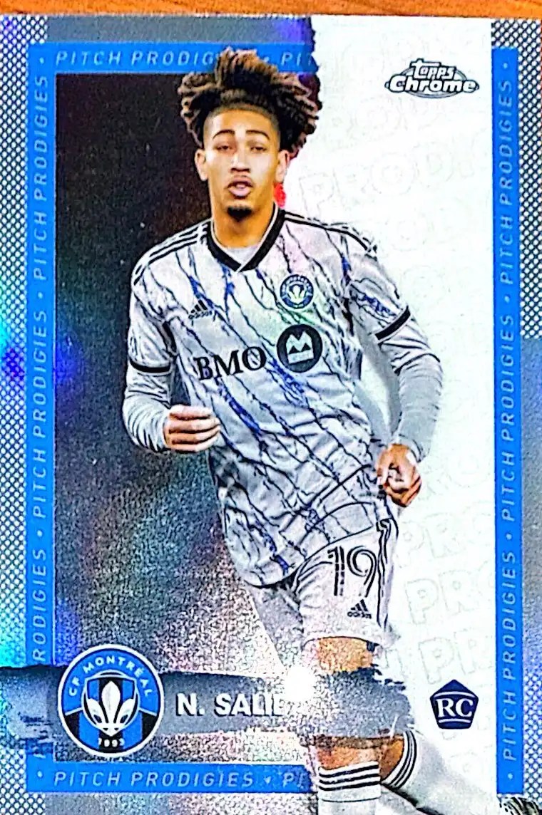 Nathan Saliba - Pitch Prodigies 2024 Topps Chrome MLS Soccer Base Refractors Parallel #93