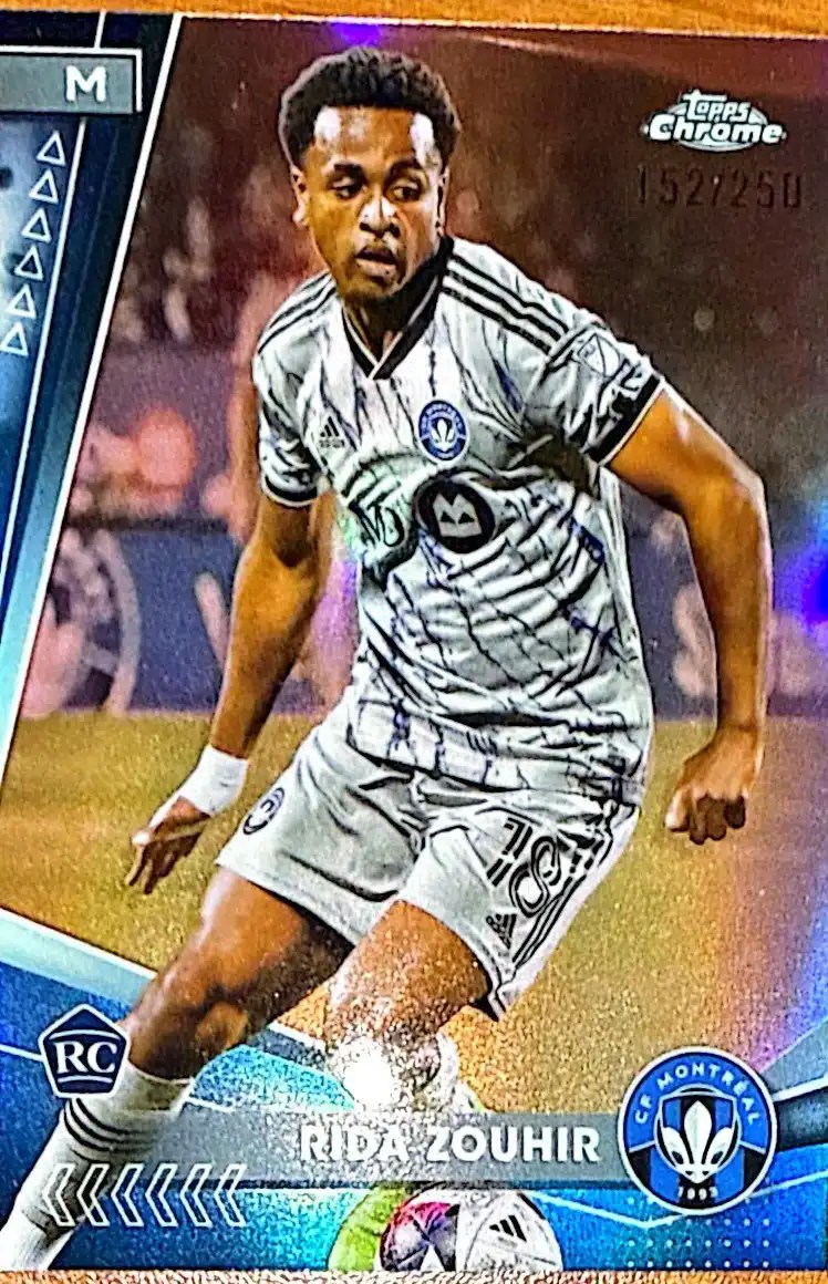 Rida Zouhir 2024 Topps Chrome MLS Soccer Base Rose Gold Refractors Parallel #187 /250
