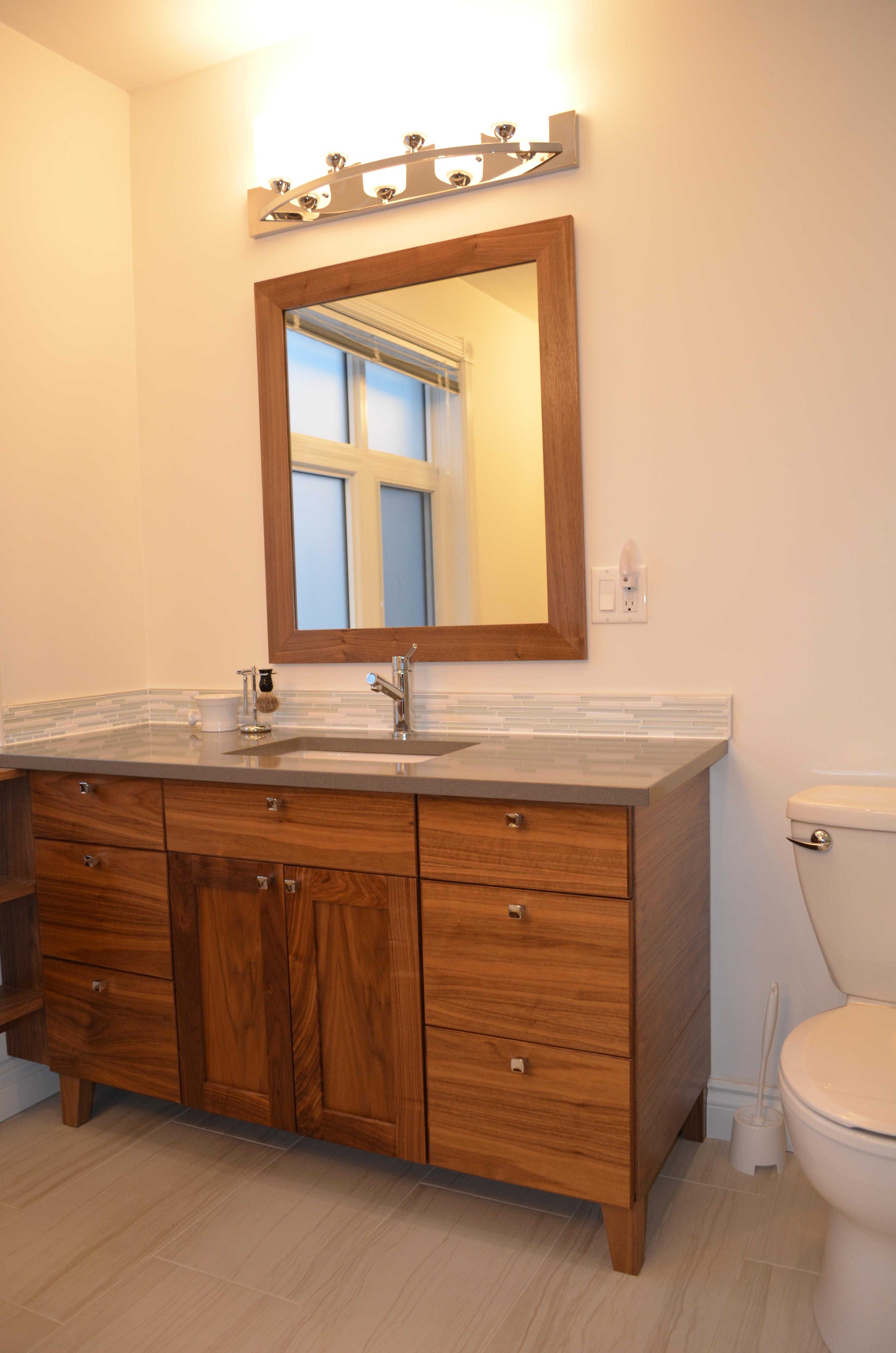 Walnut Vanity Custom Cabinetry Ottawa