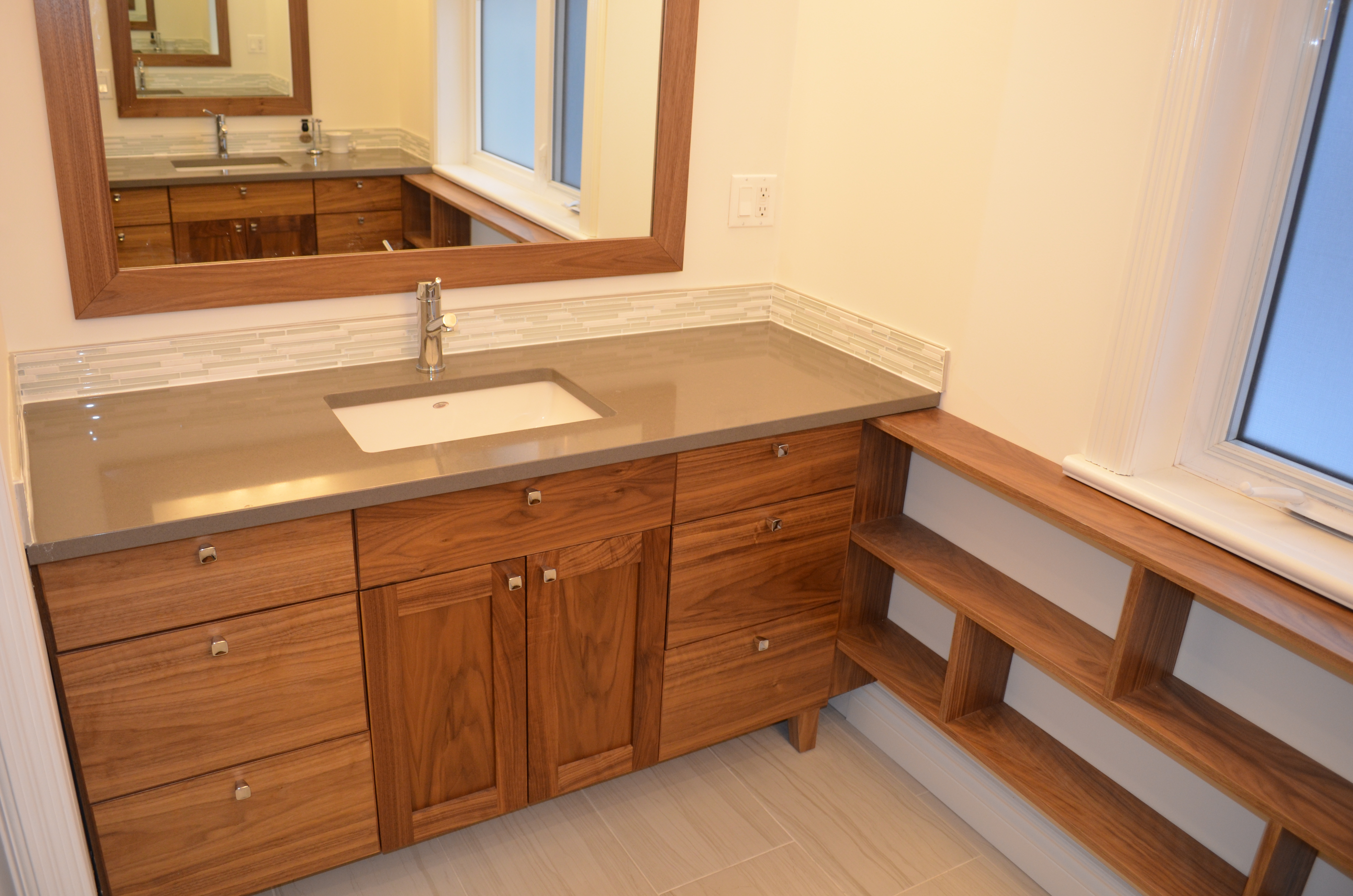 Walnut Vanity Custom Cabinetry Ottawa