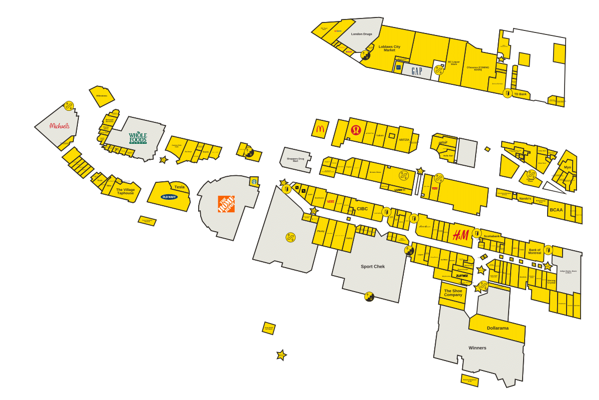 Metropolis At Metrotown Directory Map Park Royal Directory Map 