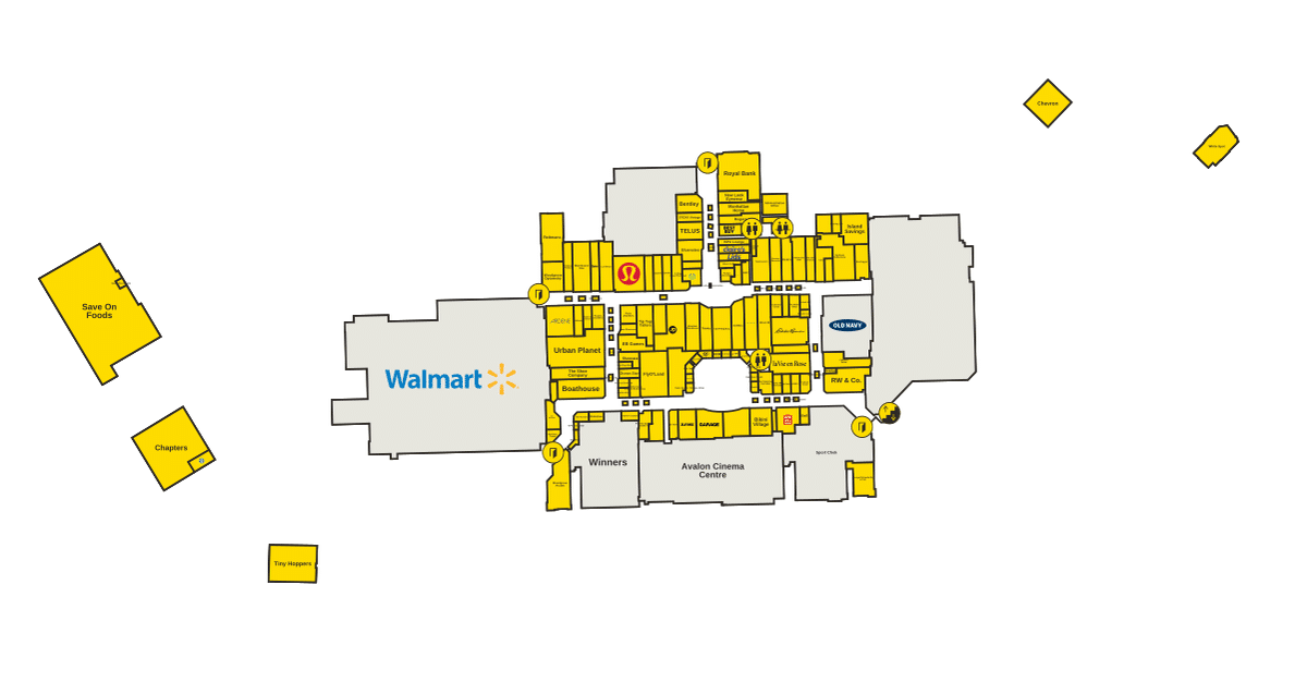 Metropolis At Metrotown Directory Map Woodgrove Centre Directory Map 