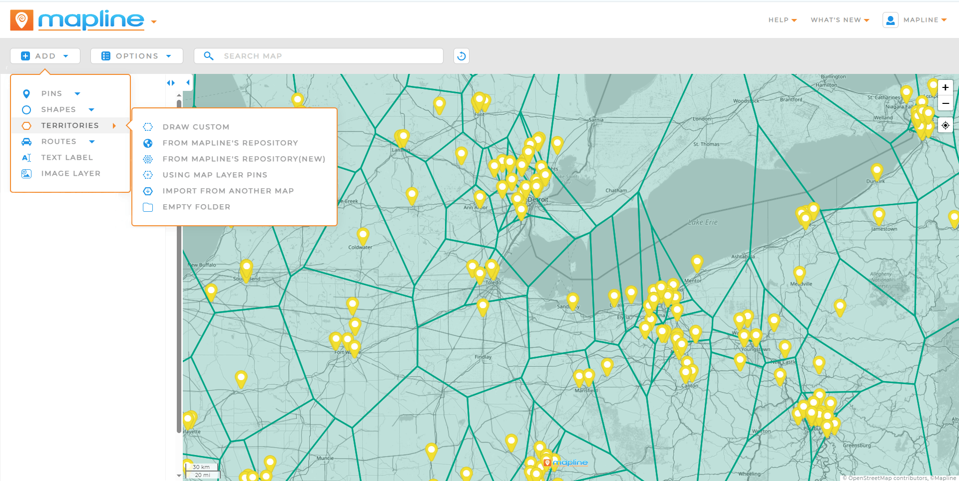 Territory Mapping Software Auto Generate Smart Territories Custom Boundaries And Region Design 