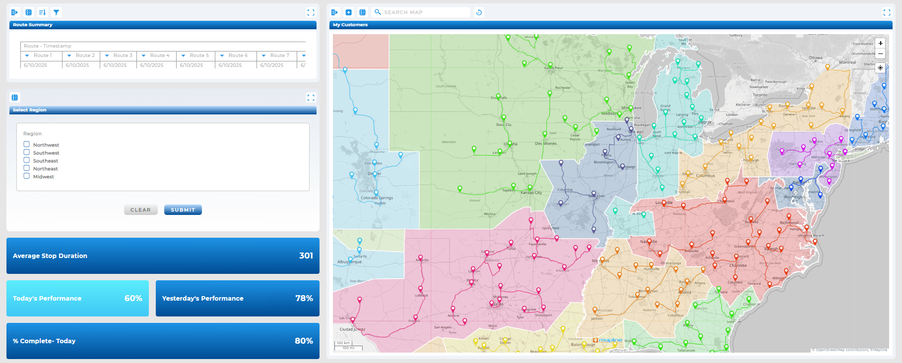 Geo Routing Software For Smarter Logistics Mapline Generate Reports On Demand Min.