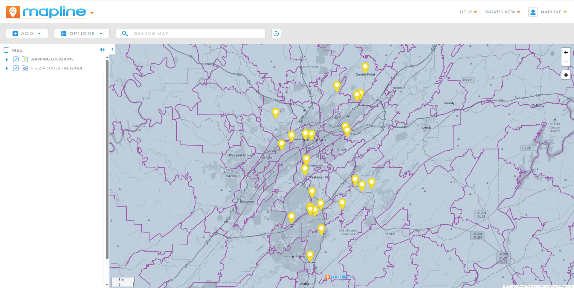 Territory Mapping Software Auto Generate Smart Territories Zip Code Based.