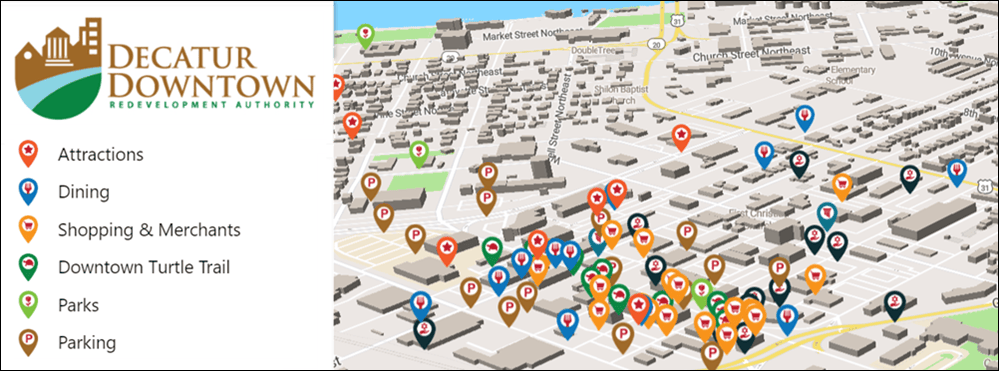 How To Create Engaging Interactive Downtown Maps And Guides Downtown Decatur Interactive Map 