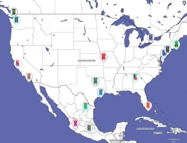 FIFA26 World Cup Stadiums Interactive Map 2026 Stadium.