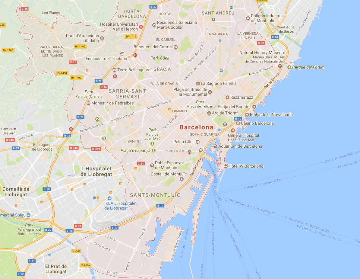 Learn how to travel between the two by bus, car, and train. Map of Barcelona | Map of Europe | Europe Map